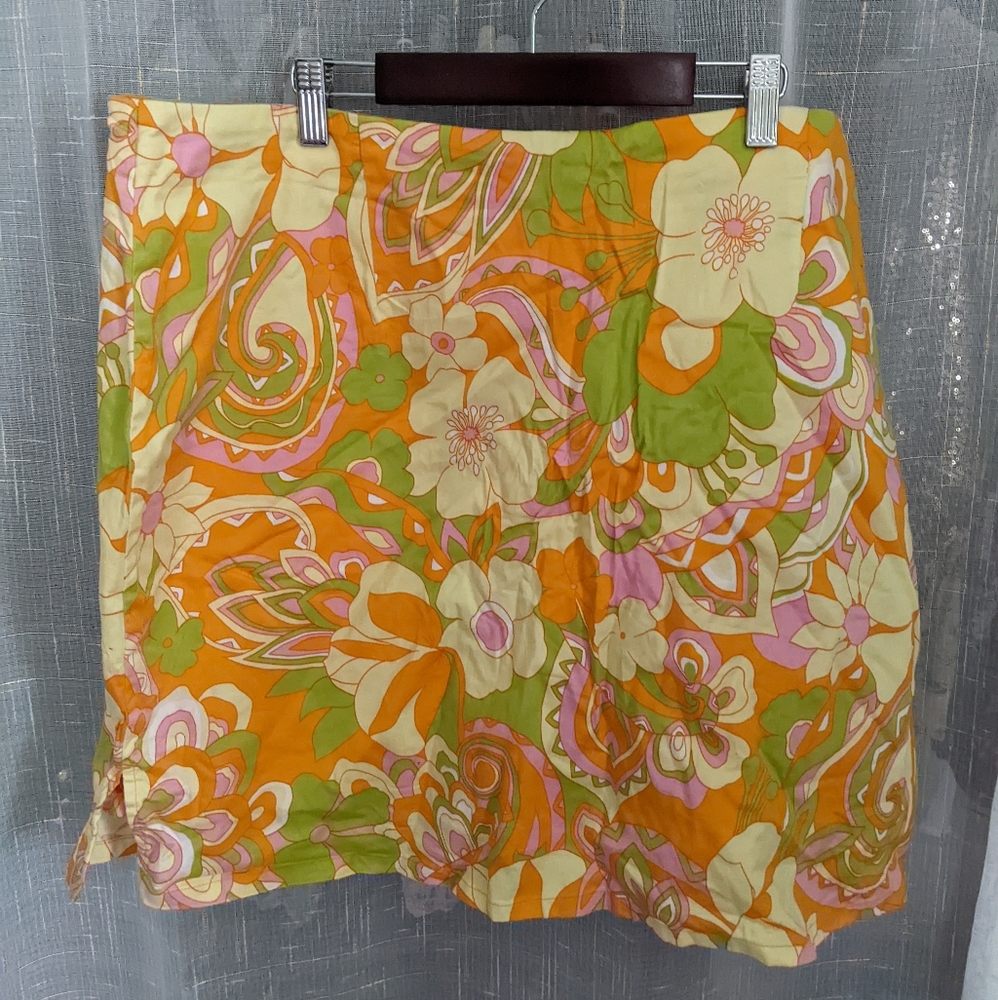 Flower power floral skort by Pappagallo